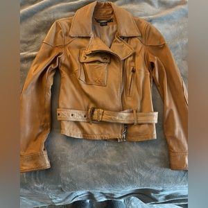 ❤️Ralph Lauren Blue Label Soft Leather Moto Jacket